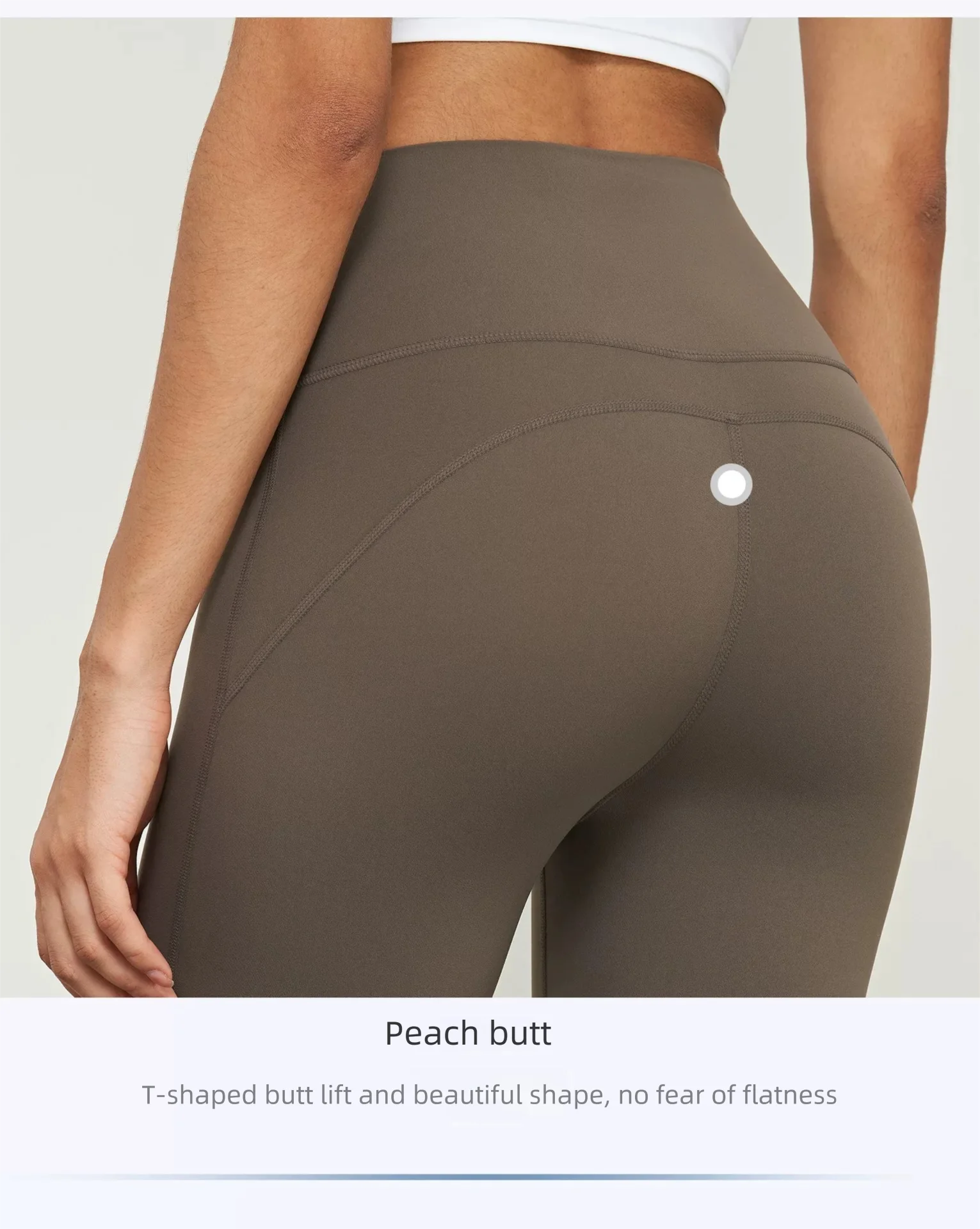 Damen-Capri-Leggings mit hoher Taille und formendem Hüftbereich, Second-Skin-Schnelltrocknende 4-Wege-Stretch-Yoga-Hose für Pilates, Fitnessstudio und Alltag – Detail 4