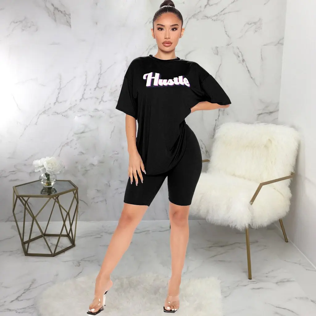 

Women's Sports Leisure Suit SMR9689 European American Style Two-Piece Set for