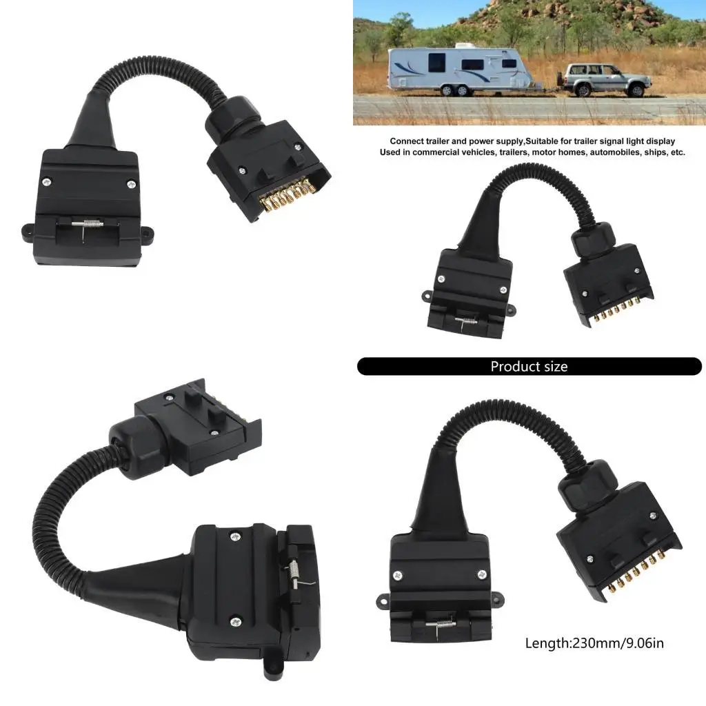 

E7CA 7–12 -контактный адаптер прицепа с спиральным удлинителем для трактора грузовика