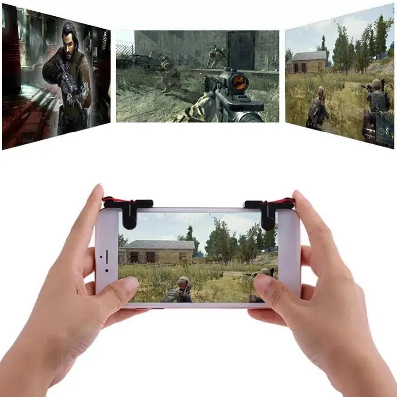 1 paio D9 Controller di gioco Mobile Gamepad Trigger Fire Aim Button Key Control L1 R1 Shooter Joystick cellulare Trigger per PUBG