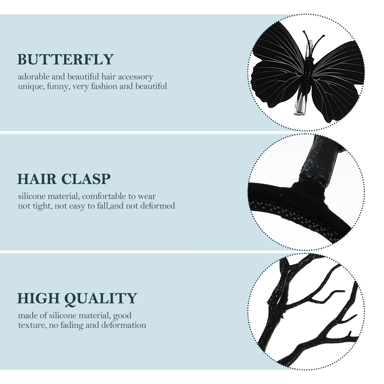 

1pc Silicone Branch Shaped Band For Branch Antler Shaped Hair Band Christmas Party Headwear Creative Hair Clasp