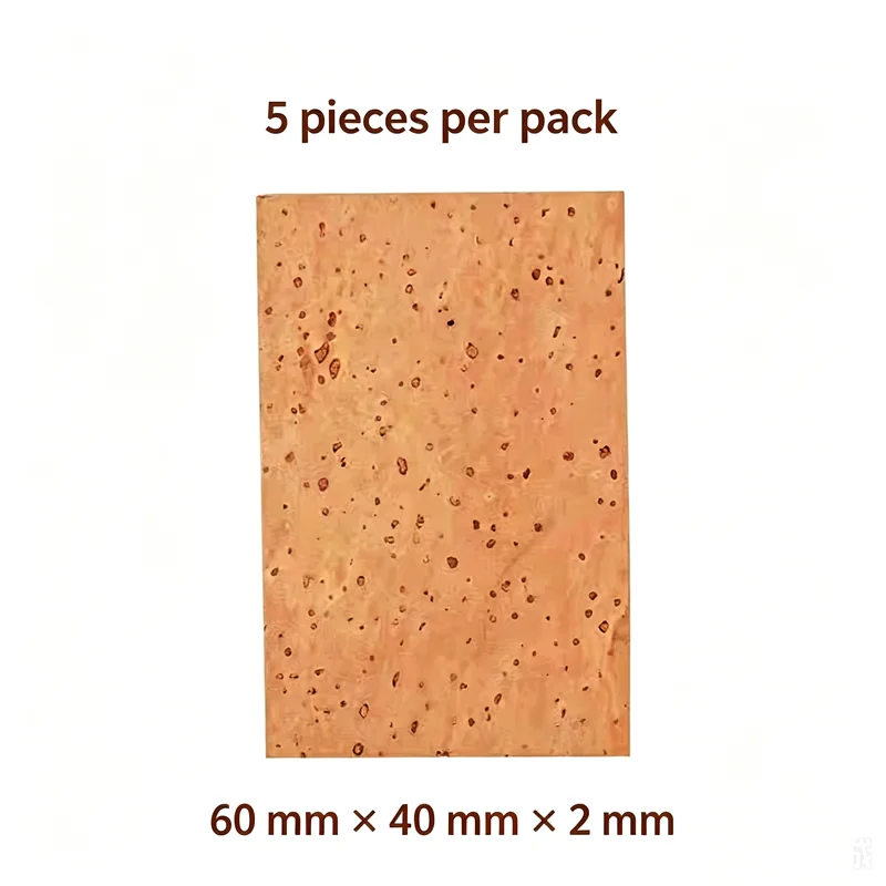 5PCS Saxophone Neck Cork Sheets, Natural Cork Pads for Alto Soprano Tenor Sax, Mouthpiece Joint Seal Replacement Part