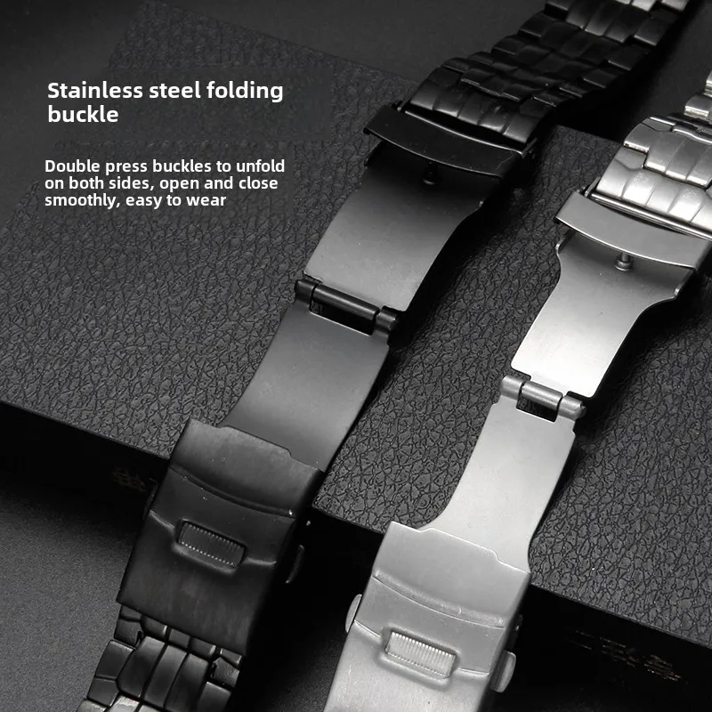 Для Casio Red Bull Limited Edition ремешок для часов с твердой стальной пряжкой специальный интерфейс 22 мм прочный ремешок из нержавеющей стали черный