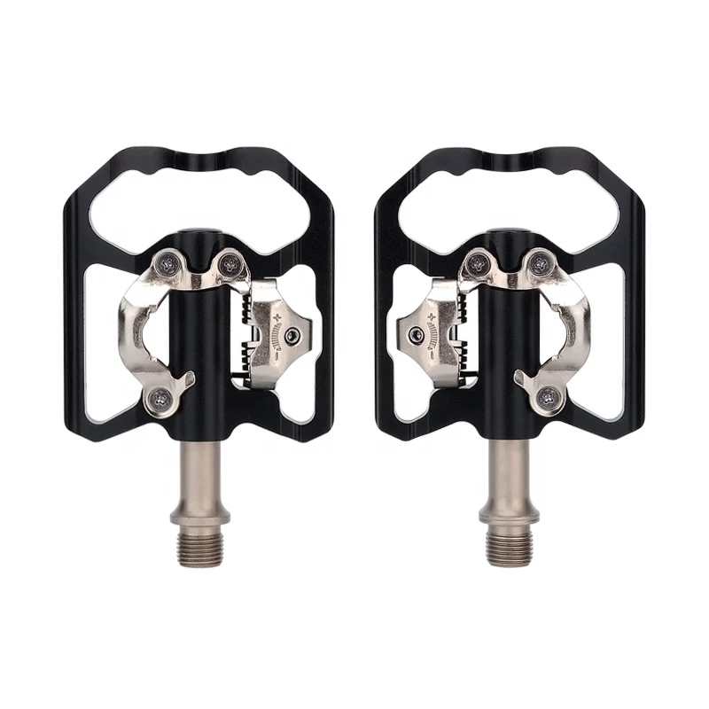 

Lock Pedals Aluminum Alloy Non-Slip Bicycle Lock Pedal Lightweight 9/16 Cycling Flat Pedals