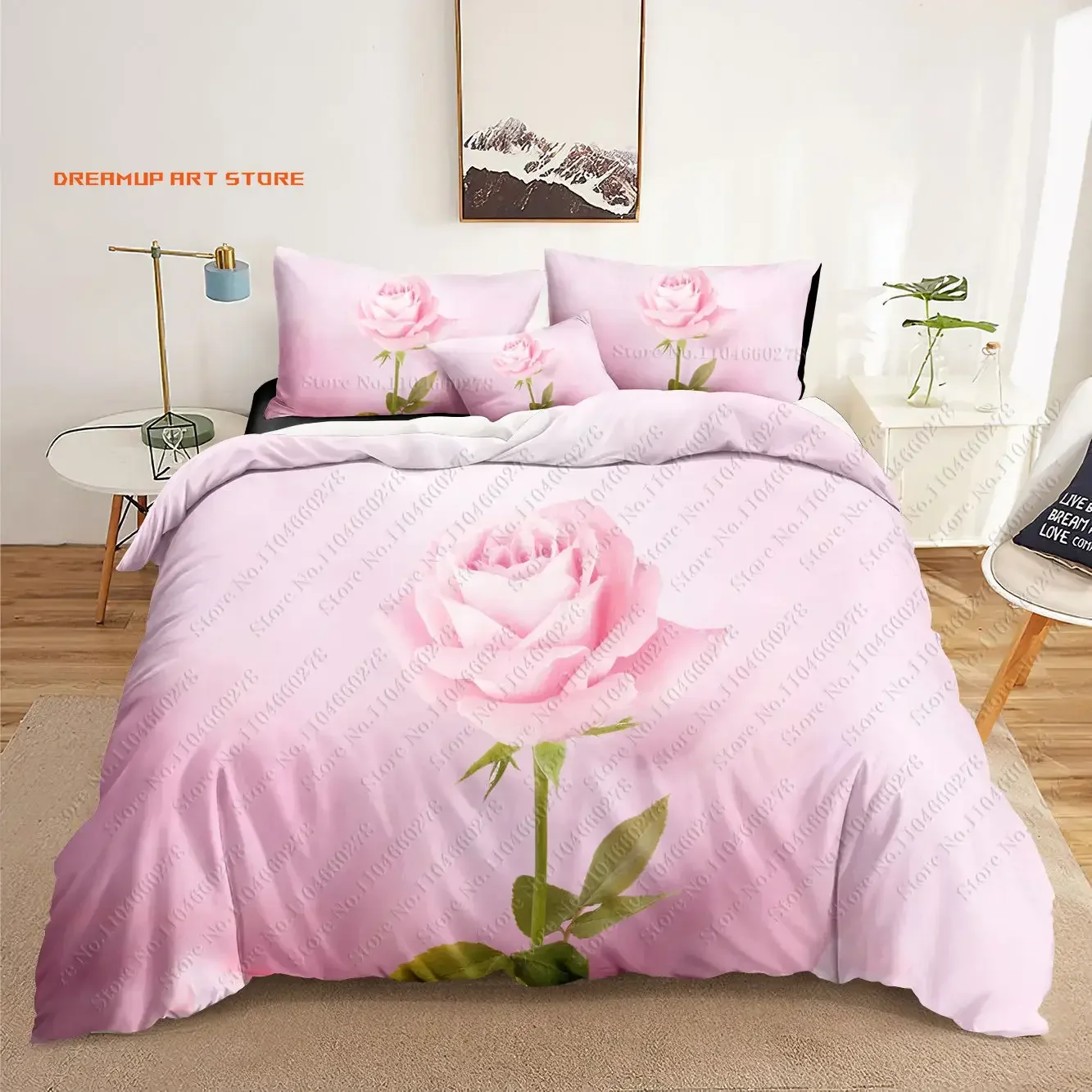 2026 Red Rose 3D Bedding Sets Print Duvet Cover Adults/ Children Bed Comforter Birthday Gift Dropshipping