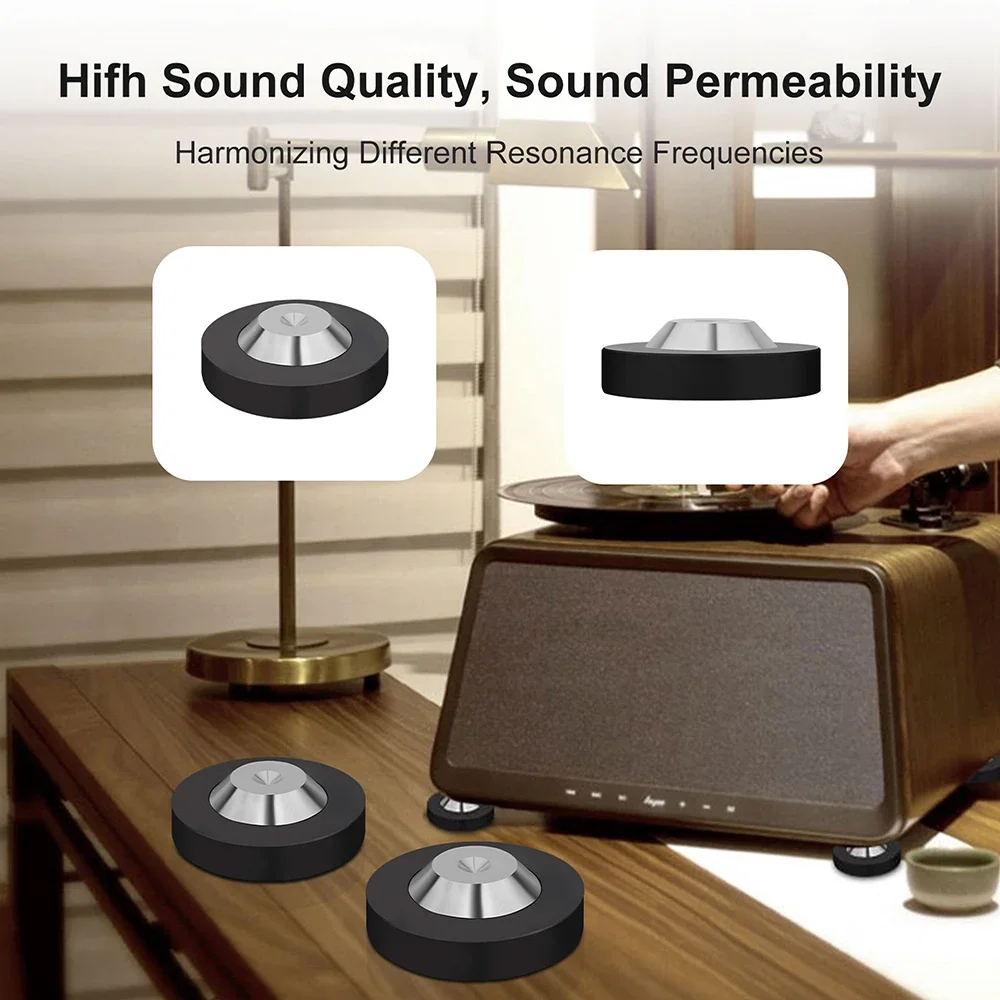 

Hifi Audio Speaker Stand Pad Isolation Feet Improve Sound 39x13mm AMP DAC CD Speaker Spike Base Turntable Radio Cabinet