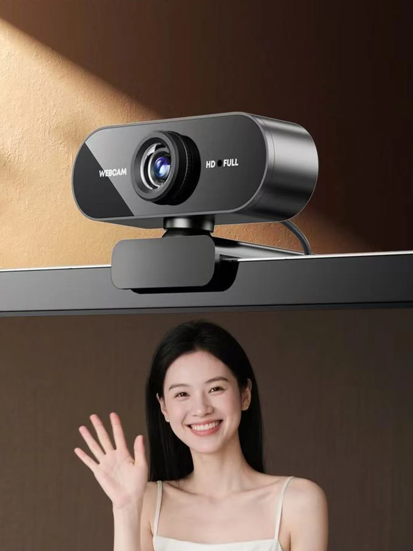 Professional-Grade 1080P HD USB Webcam (with Built-In Microphone), Suitable for Laptops and Desktop Computers