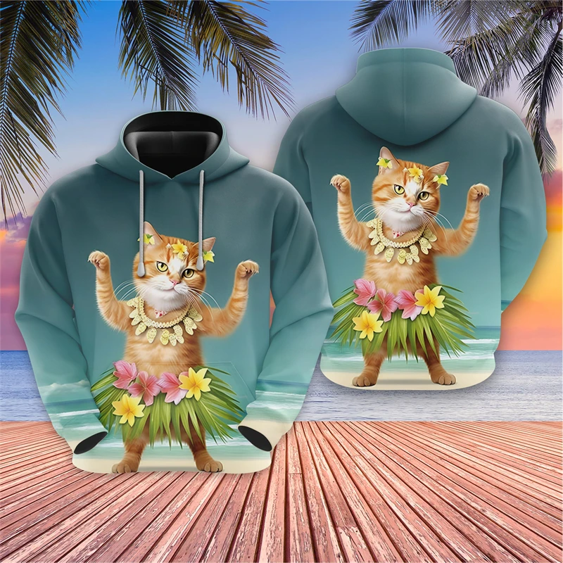 

Hip Hop Cat Graphic Sweatshirts Galaxy Cats 3D Printed Hoodies For Men Clothes Funny Design Boy Pullovers Cat's Hoody Tops