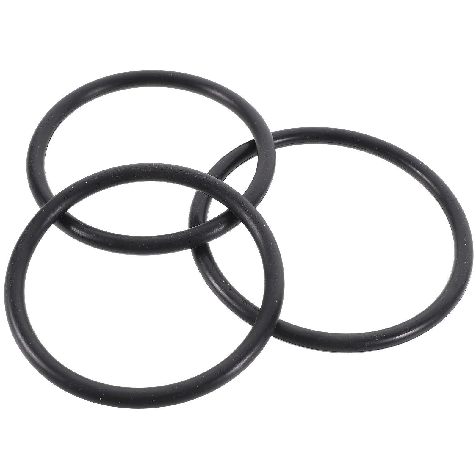 

3 Pcs Crystal Bowl Washer Sound Mat Singing Rubber Ring Cushions Rings