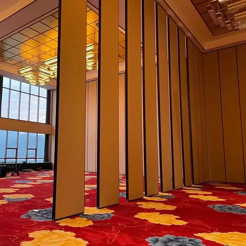 Super High Soundproof Movable Wall Partition Folding Sliding Divider for Office Room Hotel Banquet With Acoustic Panels
