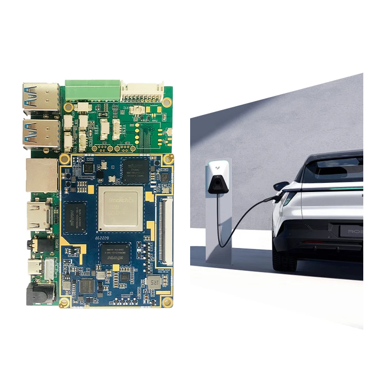 Płyta główna Rockhip SBC RK3399 RK3568 RK3588 z kamerą MIPI CSI 4*AHD do kontrolera samochodowego