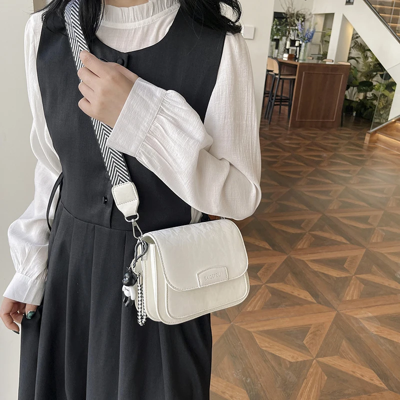 Summer Solid Color Handbags for Women Fashion 2024 Pu Leather Crossbody Bags Ladies High Quality Shoulder Bag 5 Colors