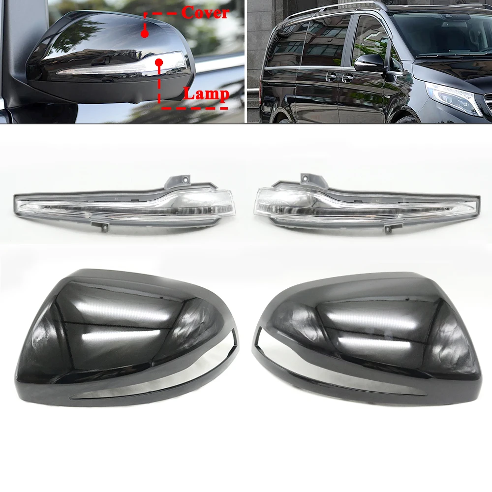 

Rearview Mirror Turn Signal Lamp Light Indicator Housing Shell Cover For Mercedes Benz V Class V260 V250 V220 Vito Metris W447