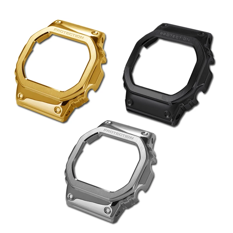 حزام من الفولاذ المقاوم للصدأ للرجال ، حزام حافظة معدل ، ملحقات ، مناسب لـ Casio 5600