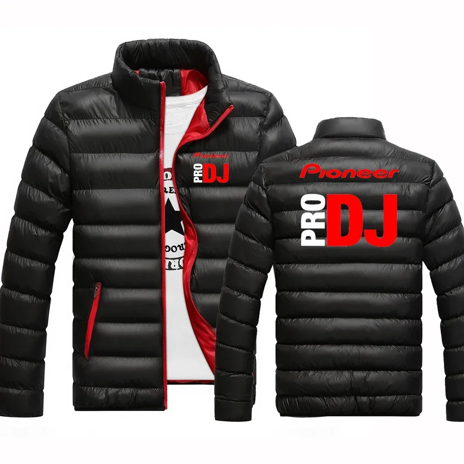 

DJ Pioneer PRO 2024 Men's New Winter Long Sleeves Parker Thick Zipper Warmer Coats Comfortable Solid Collar Harajuku Jacket Tops