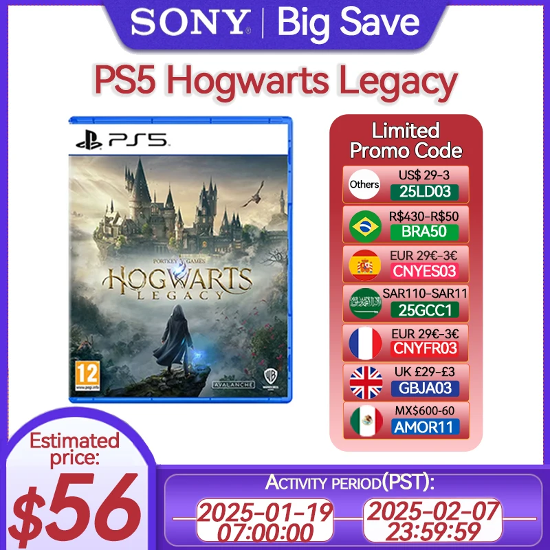 Sony PlayStation 5 Hogwarts Legacy Game Deals PS5 HOGWARTS LEGACY for Platform PlayStation5 PS5 CD-version Game Consoles