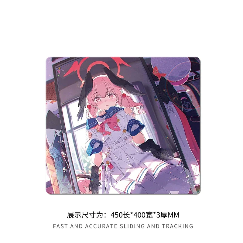 Ins Girl Glazen Muismat XS Glad Mat Oppervlak Secundaire Yuan Anime Desktop Mat Gehard Upgrade FPS Kantooraccessoires Pad