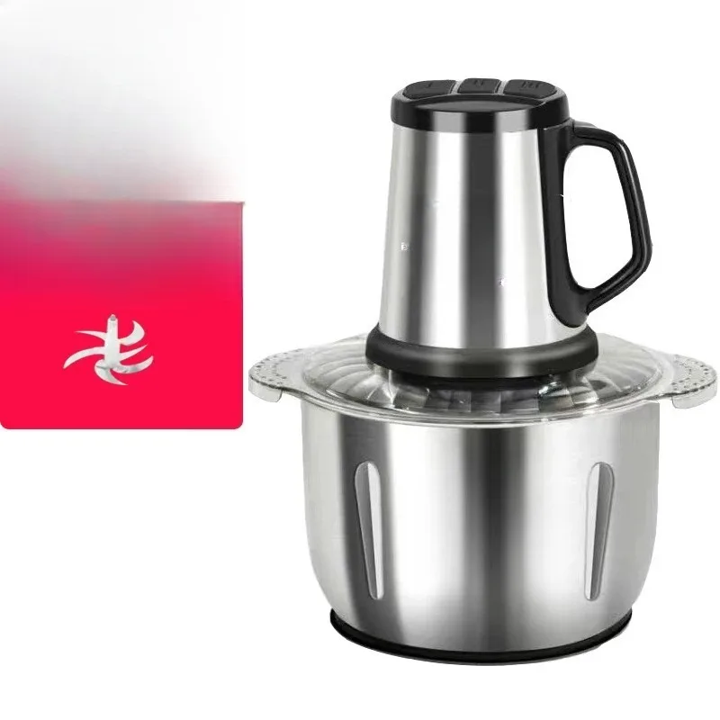 Stainless Steel Pounding Machine for Cassava Plantain Yam Meat Grinder Kitchen Tool 6L