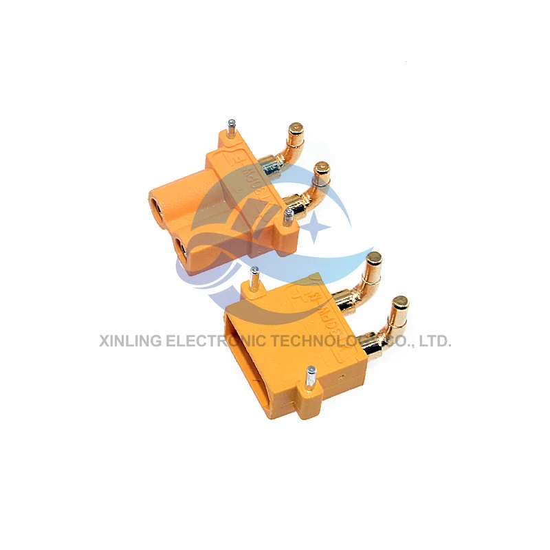 XT30PW-F/M Model Aircraft Lithium Battery Plug Connector Motor Electrically Adjustable Welding Board Circuit Board Horizontal