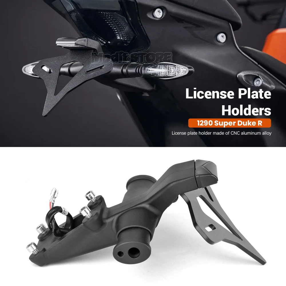 

Motorcycle Rear Short Tail Stock Tidy License Plate Holder Tailstock Bracket Kit For 1290 Super Duke R 2020 2021 2022 2023 2024