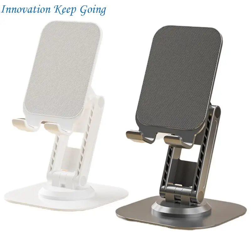 

E65C Portable Bracket Cradles 360 Degree Rotating Foldable Cellphone Tablet Holder Lazy Bracket Desktop Support