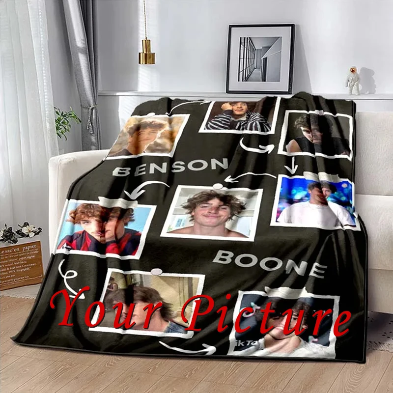 Your Picture Blanket Cover Coral Fleece Plush Customized DIY Print on Demand Dropshipping Warm Throw Blanket for Bedspread