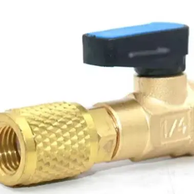 

Piece Handy Air Conditioning System Ball Valve Connector, G1/4'' Cooling Appliance Brass Adapter