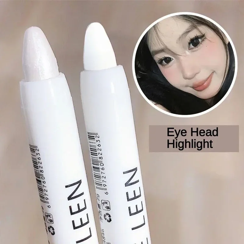 1pc Long-lasting Brightening Eyes Stick Glitter Highlighter Pen Pearlescent Lying Silkworm Pencil Waterproof  Eye Makeup