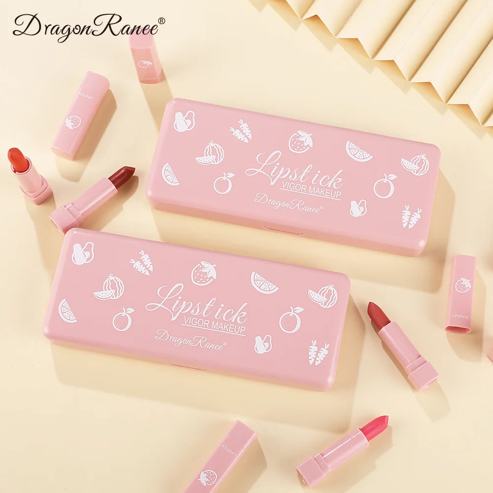 مجموعة أحمر شفاه عشرة أحمر شفاه غير لامع يدوم طويلاً غير يتلاشى أحمر شفاه غير لامع ماتي تبييض ركاب لون عاري أحمر شفاه أنيق لطيف #3