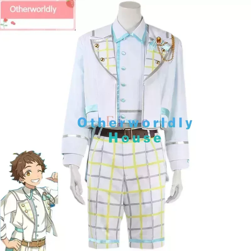 Game Ensemble Stars Music Love It Love It Tenma Mitsuru Cosplay Costume Halloween Carnival Uniforms Top Coat Pants Custom Made