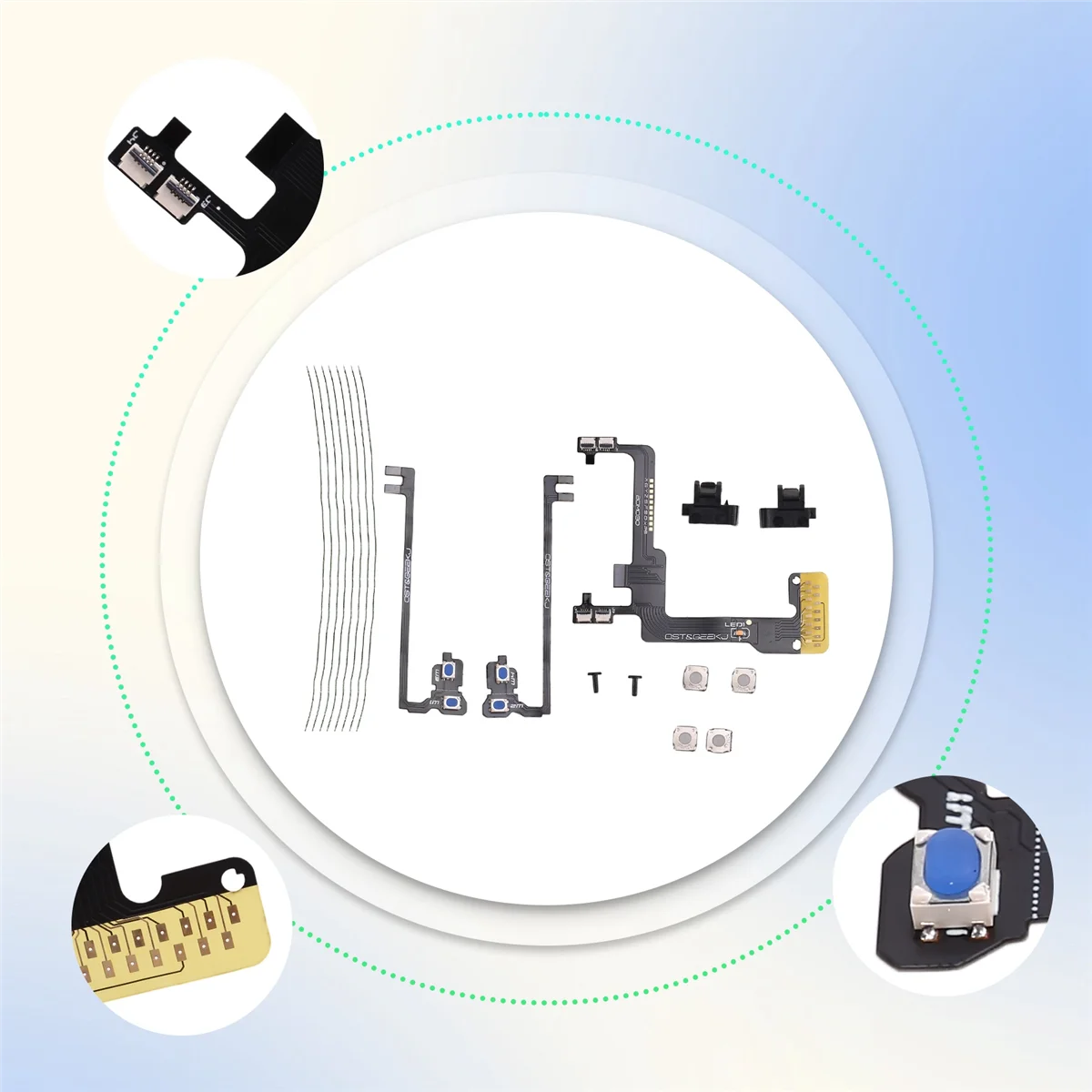 Ремонтные аксессуары SMIEA для комплекта для ремонта контроллера PS5 BDM-030, комплект модификации