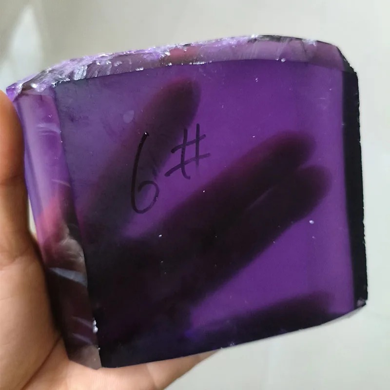 0.6~0.65KG #6 Hydrothrmal Amethyst Rough Stone Purple Crystal Raw Material For Gemstone