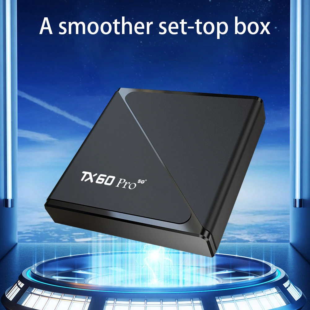 Android 16 Smart TV Box Allwinner H313 Quad Core 2.4G&5G Dual WiFi6 Set Top Box Digital Voice Remote 14K 16G 256G