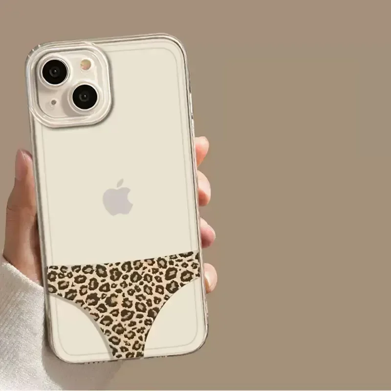 Funny Sexy Underwear Bikini Pattern Phone Case For iPhone 16 15 14 13 12 11 Pro Max Mini X XS SE 7 8 Plus Shockproof Clear Cover
