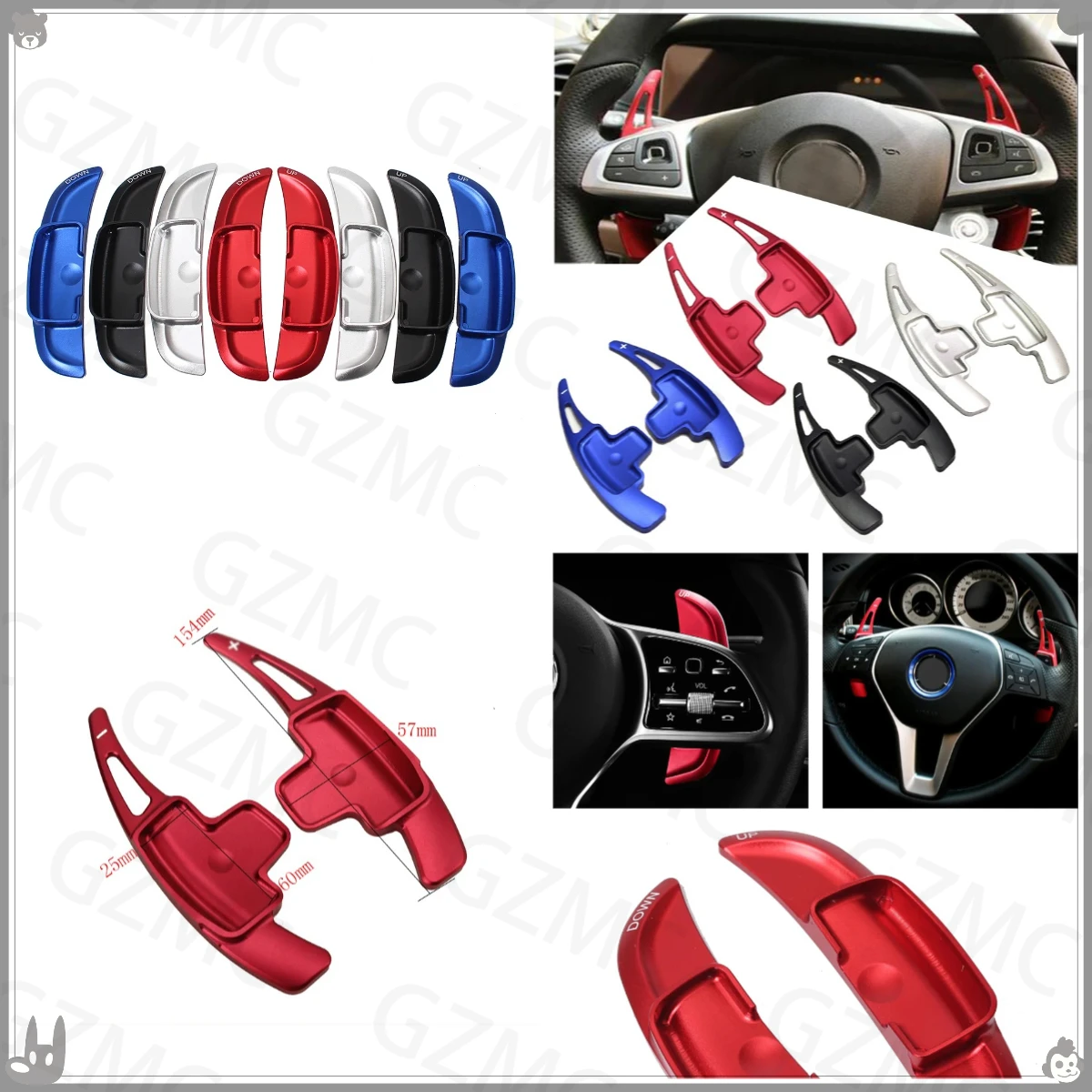 

Car Steering Paddle Shifter For Mercedes W176 W205 W212 W222 W246 C117 W218 Steering Wheel Shift Paddle Extension Replacement