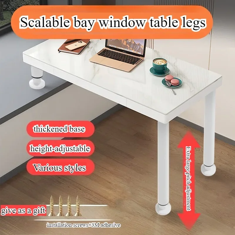 bay window table desk long and short legs computer desktop table bedroom balcony student home study table