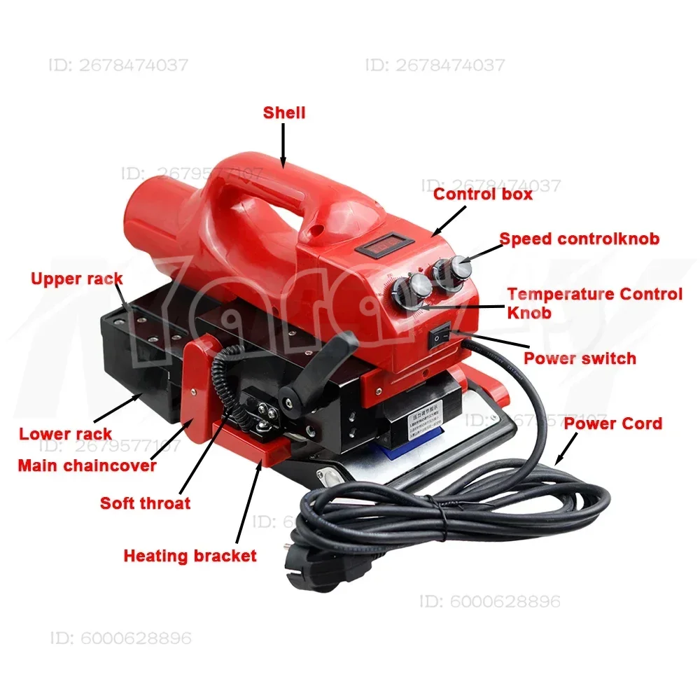 220V Automatic Geomembrane Welding Machine PVC Roll Tunnel Waterproof Board HDPE Double Track Hot Melt Climbing Welding Machine