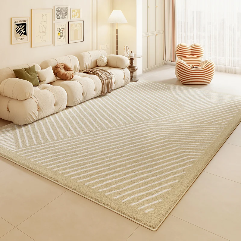 

Cream Style Living Room Large Area Carpet 2024 New Light Luxury High End Sofa Bedroom Carpets Winter Thickened Anti Fouling Rug