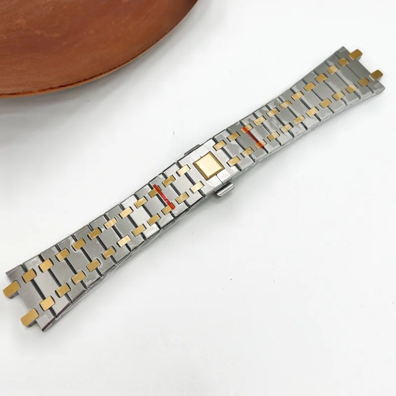 41mm Rose Gold Watch Case Parts Steel Band for Japan NH35/36/70 Automatic Movement 31.8mm Dial Three Hands Accessories No Brand