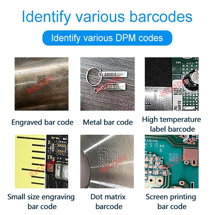Pemindai Barcode CMOS 2D Nirkabel QR dengan Penerima 2.4G Pembaca Barcode Nirkabel untuk Symbol