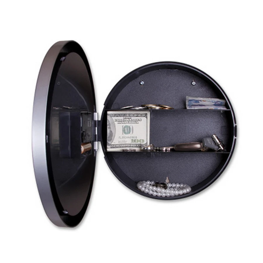 Round Clock Safety Box Safe Hidden Safety Box Clock Hanging Wall Clock Safe With a Food Grade Smell Proof Bag