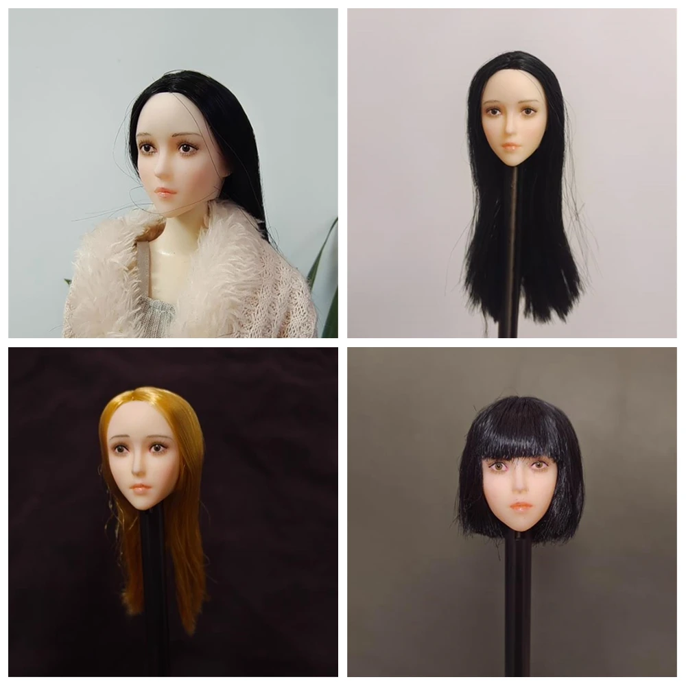 

1/6 Lori Girl Cute Expression Head Sculpt Pale For 12inch TBleague Phicen Action Figure Model toys