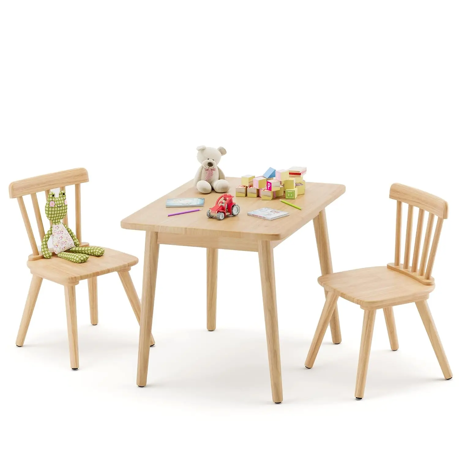 Art Craft Toddlers - Çocuk Masa ve Sandalye Seti, Kauçuk