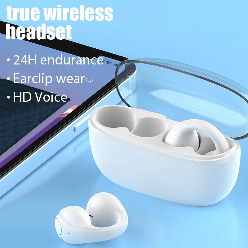 

EARDOTS TWS Sound Earcuffs Sports Waterproof Wireless Bluetooth Earphone Game Music Call Video With Charging Box