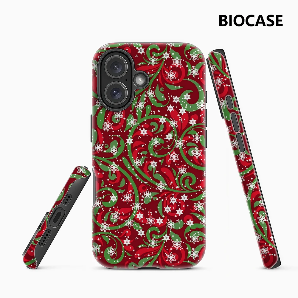 Festliche Schneeflockenwirbel IPhone 17 Must-Haves Handyhülle für IPhone 17 16 15 14 13 12 11 Pro Max Plus Doppelschichtige Rückseite
