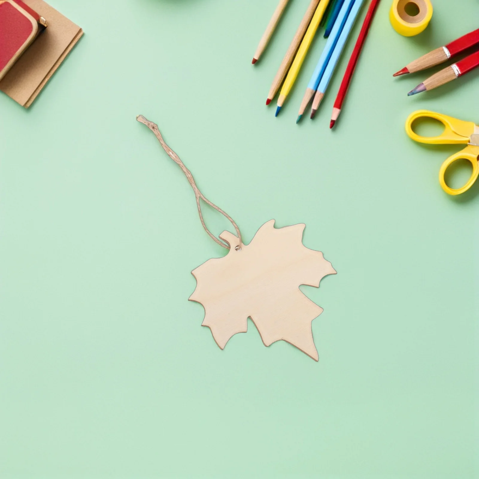 

100Pcs Wooden Maple Leaf Cutouts Unfinished Rustic Fall Hanging Decorations DIY Craft Tags Thanksgiving Autumn Harvest Party