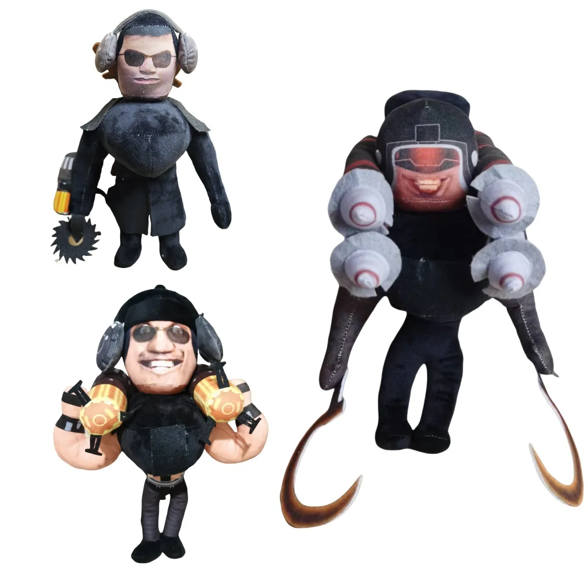 New Skibidi Toilet Three Body Taidan Three Body Computer Man Upgrade TV Male Doctor Men's Plush Filling Doll Soft Toy Gifts