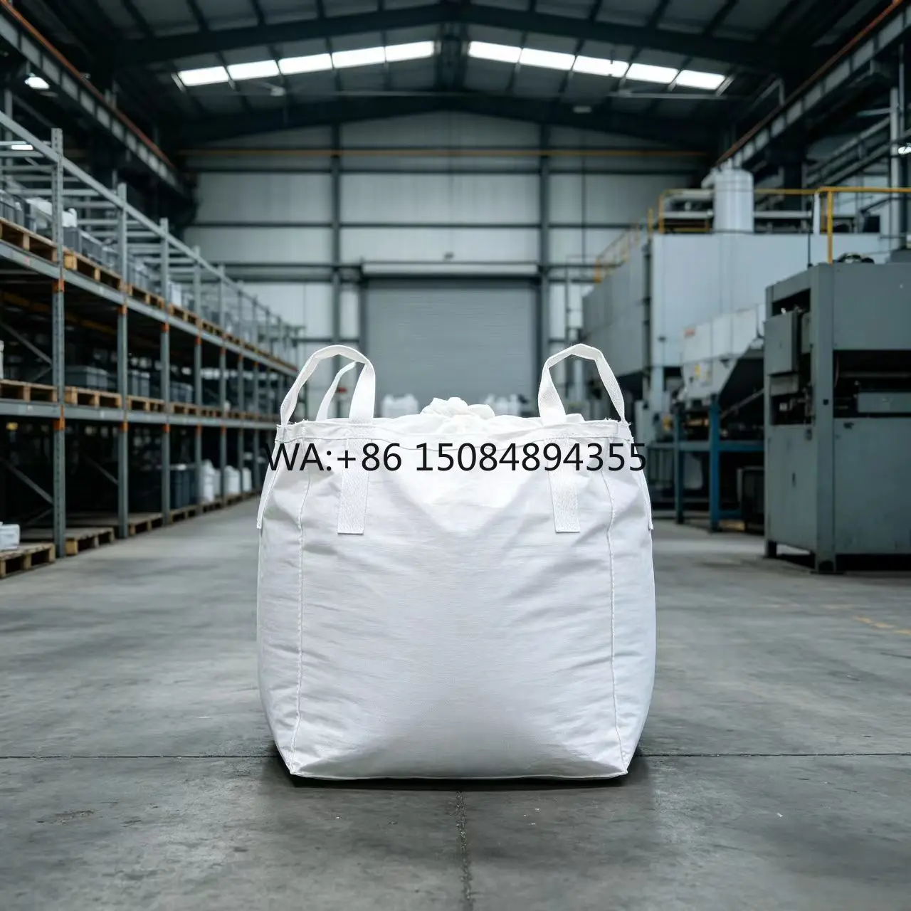 Jiuru Durable PP Jumbo FIBC Ton Bags Breathable 5:1 Safety Factor Designed for Sand/Stone