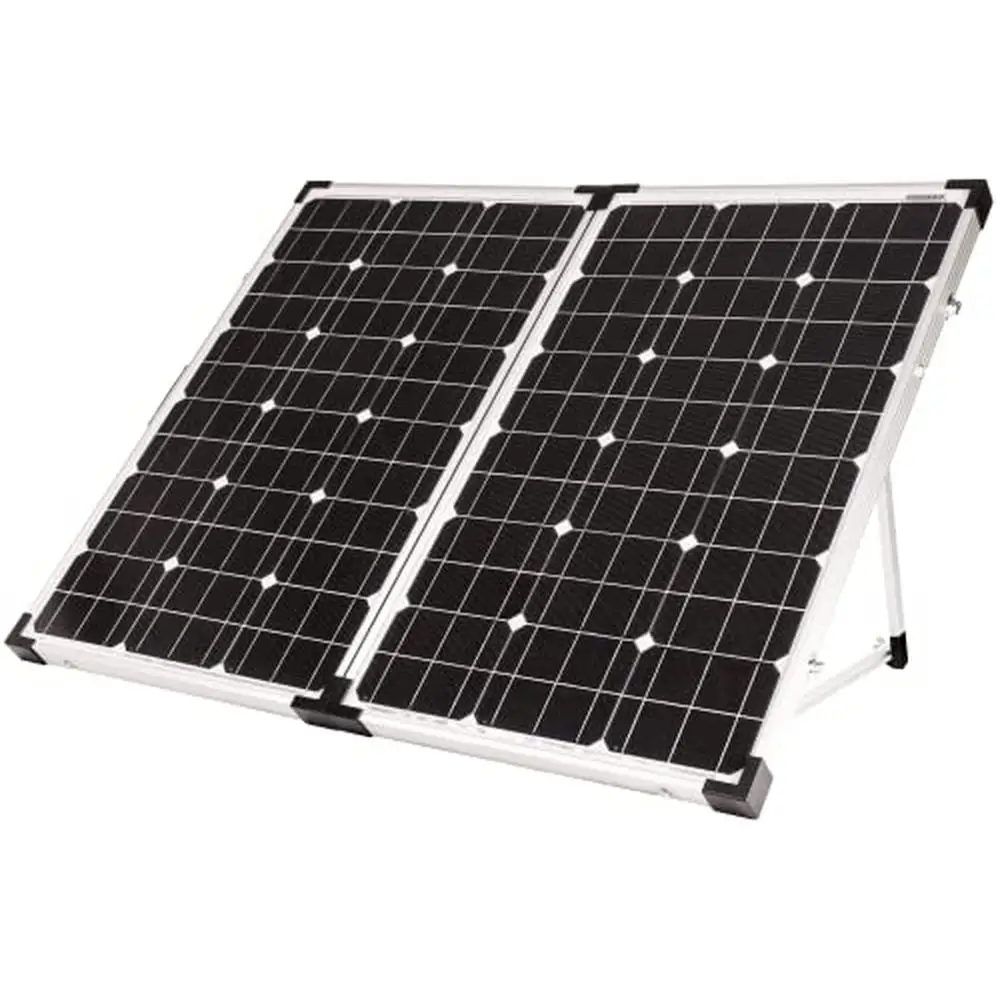 

Portable Folding Solar Kit 90W Quick Setup High Efficiency Carrying Case Included