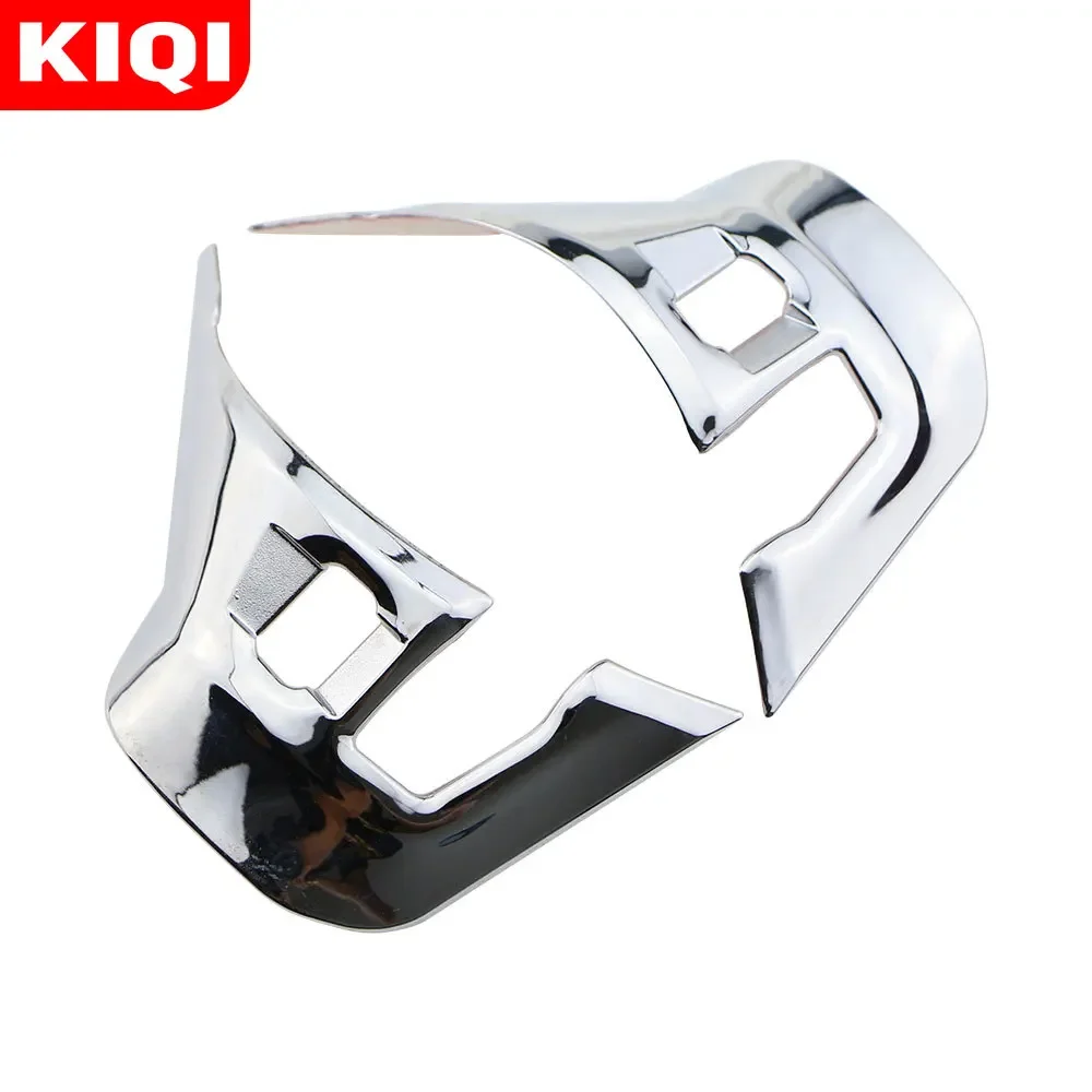 KIQI ABS Car Steering Wheel Panel Decoration Cover Trim Sticker for Peugeot 208 2015 - 2019 Accessories